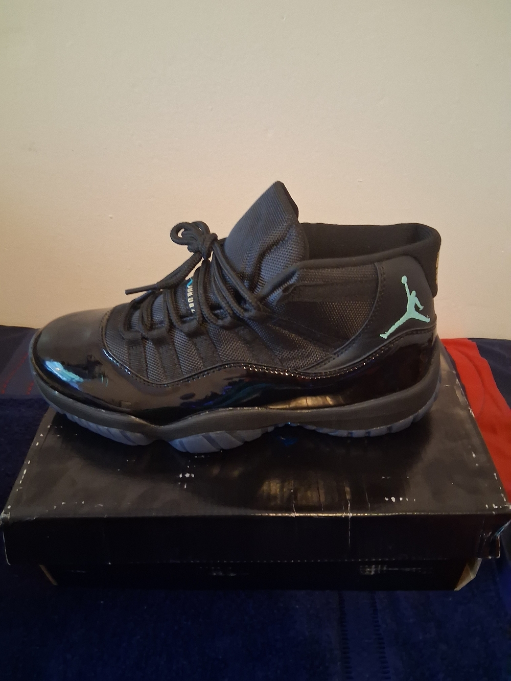 Men's Air Jordan 11 Retro Black Mint Athletic Shoes